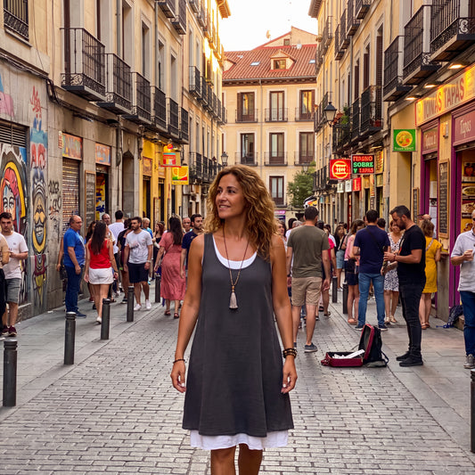Candela | Vestido sin mangas de dos piezas