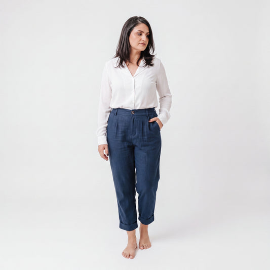 Sofia | Pantalones capri de cintura alta