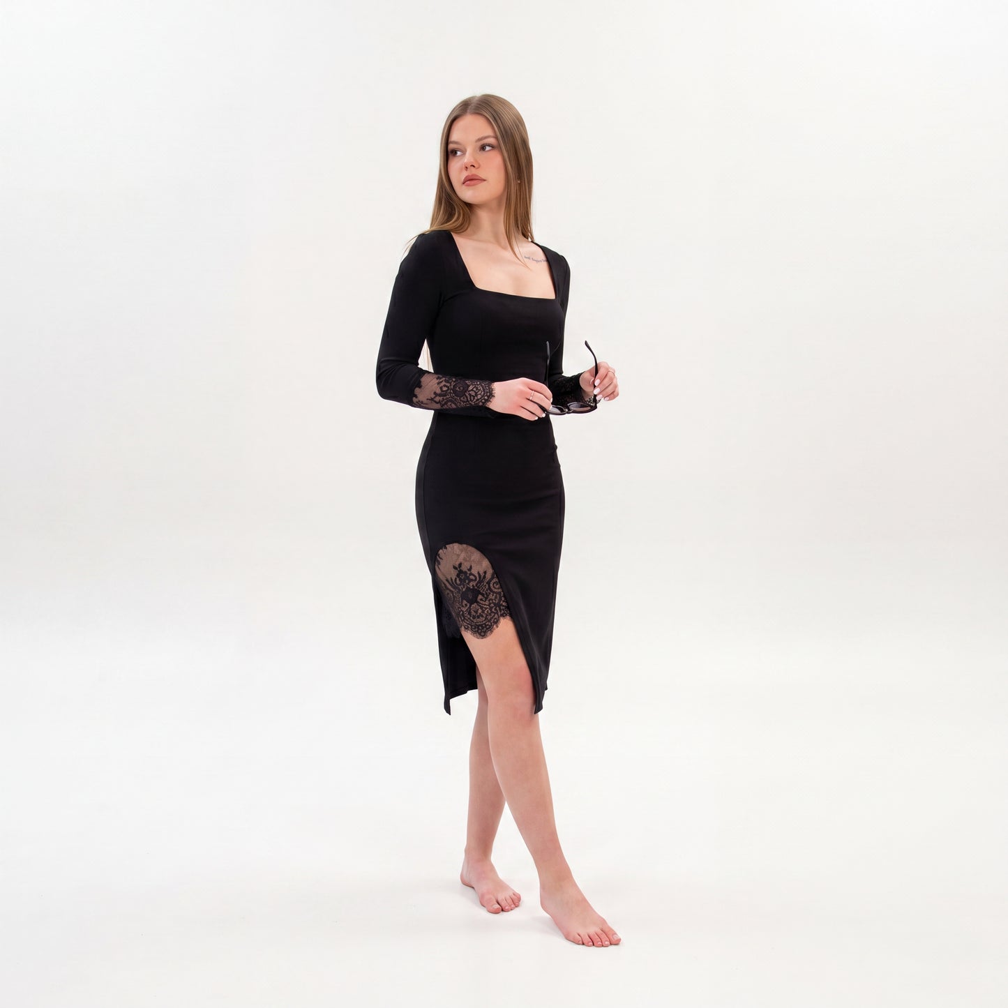 Vestido de noche con encaje Jasmina