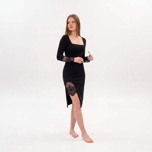 Vestido de noche con encaje Jasmina