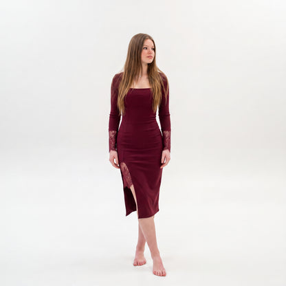 Vestido de noche con encaje Jasmina