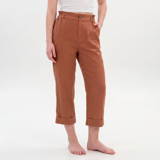 Sofia | Pantalones capri de cintura alta