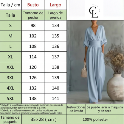 Vestido con cuello en V profundo | Vida Costera
