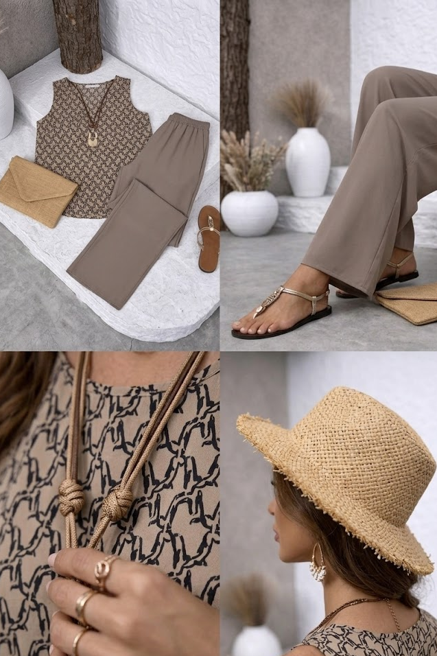 Conjunto | Malva y Arena